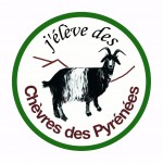 Autocollant j'éleve des chèvres des Pyrénées